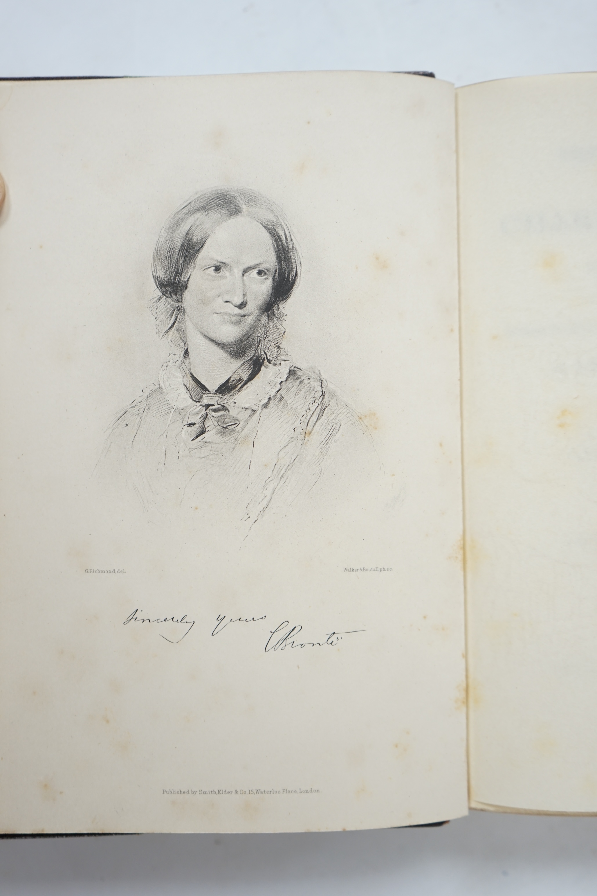 Bronte Sisters - The Life and Works of Charlotte Bronte and Her Sisters. With introductions to the works by Mrs. Humphrey Ward...The Haworth Edition, 7 vols. with facsimile titles, 5 etched and num. photo. plates; earlie